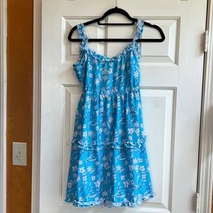 Zaful sundress in size M blue with white flowers